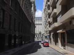 Alsina and Defensa streets intersection with Edificio Libertador in the background