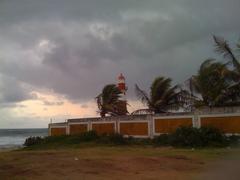 Farol da Ponta de Itapuã lighthouse in Salvador, Brazil