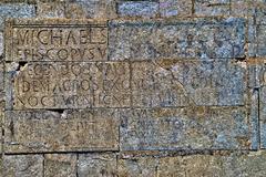 Torre Capela Farol de S. Miguel-O-Anjo stone inscription