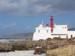 Leuchtturm Cabo Raso and fortifications at Parque Natural de Sintra-Cascais, Portugal