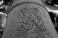 Royal Coat of Arms on Cannon at Fort Nossa Senhora da Assunção, Brazil