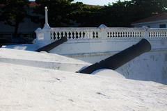 Monument with cannons at Tenth Military Region in Brazil