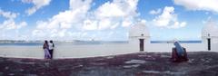 View from the top of the Fort of Our Lady of Monte Serrat in Salvador, Bahia, Brazil