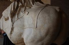 equestrian statue at Colosseum in Rome