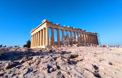 View of the Parthenon in Athens, Greece