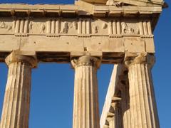 Parthenon southeast corner illustrating angle contraction