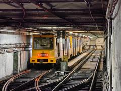 Vörösmarty tér station on the M1 metro line in Budapest