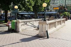 Vörösmarty tér metro station in Lipótváros, Budapest