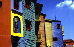 La Boca neighborhood near Buenos Aires city center in Argentina 1974