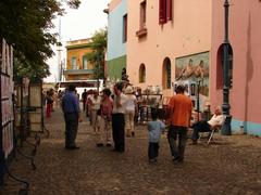 Colorful buildings in the La Boca neighborhood of Buenos Aires