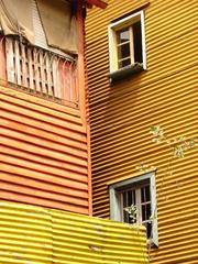 Colorful buildings in the La Boca neighborhood of Buenos Aires