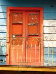 colorful buildings in La Boca neighborhood Buenos Aires