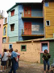 colorful buildings in La Boca neighborhood Buenos Aires