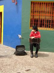 Colorful street in La Boca, Buenos Aires