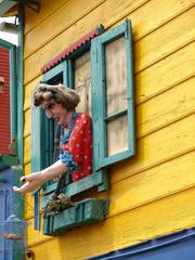 Colorful buildings in La Boca neighborhood, Buenos Aires