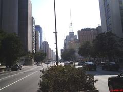 Avenida Paulista view towards Consolação near Shopping Pátio Paulista