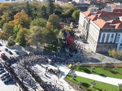 students gather for an inter-department event