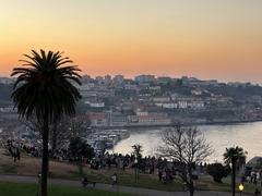 panoramic view of Vila Nova de Gaia in Porto, Portugal