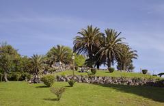 Jardim do Morro in Porto, Portugal with lush green lawn and walking paths