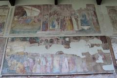 Fresco by Andrea di Bonaiuto depicting religious scenes