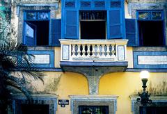 House detail at Largo do Boticário in Cosme Velho, Rio de Janeiro