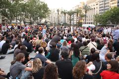 Protest in Valencia on May 12, 2012