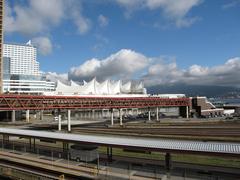 Canada Place in Vancouver with waterfront and cityscape