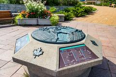 Canada Capital raised relief map near The Canadian Museum of Civilization