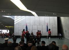 High Commissioners of Australia and New Zealand laying wreaths at ANZAC Day ceremony in Canadian War Museum