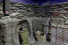 WWI Trench at a museum