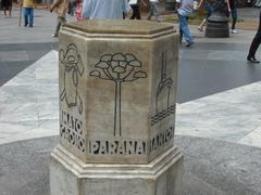 Marco Zero at Praça da Sé in São Paulo, Brazil