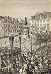 Unveiling of the monument to Luís de Camões in Lisbon on 9 October 1867