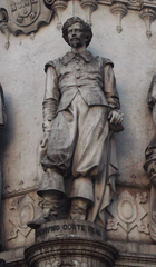 Statue of Jerónimo Corte-Real in Chiado, Lisbon