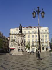 Camoens Square in Lisbon, Portugal