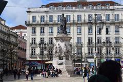 Largo Luís de Camões in Lisbon, Portugal