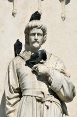 Detail of the monument to Luís de Camões in Lisbon, Portugal