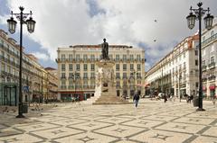 Camoens Square in Lisbon, Portugal