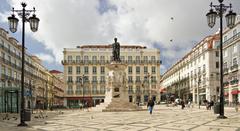 Camoens Square in Lisbon, Portugal