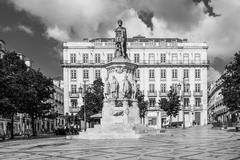 Empty Lisbon street during lockdown