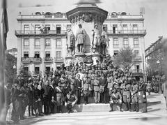 Lisbon tram at Largo do Camões in 1929