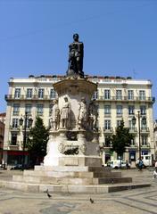 Statue of Luís de Camões in Luís de Camões Square, Bairro Alto, Lisbon