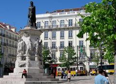 Monument of Luis de Camoes in Lisbon