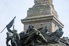 Monument to the Heroes of the Peninsular War at Rotunda da Boavista, Porto, Portugal