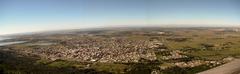 Panoramic view of Osório from Morro da Borússia free flight ramp