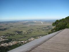 wind farm viewed from Morro da Borússia hang gliding ramp