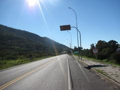 panoramic view of Estrada do Morro da Borússia with lush greenery