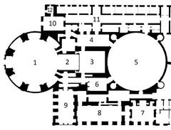 Floor plan of Mosteiro da Serra do Pilar in Portugal