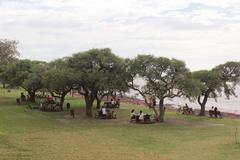 Rest area at Reserva Ecológica Costanera Sur by the Río de la Plata