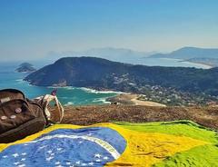 View of Itacoatiara Beach from the top of Costão