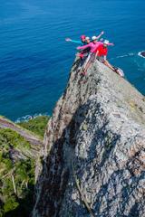 Climbers on Agulha Guarischi Summit